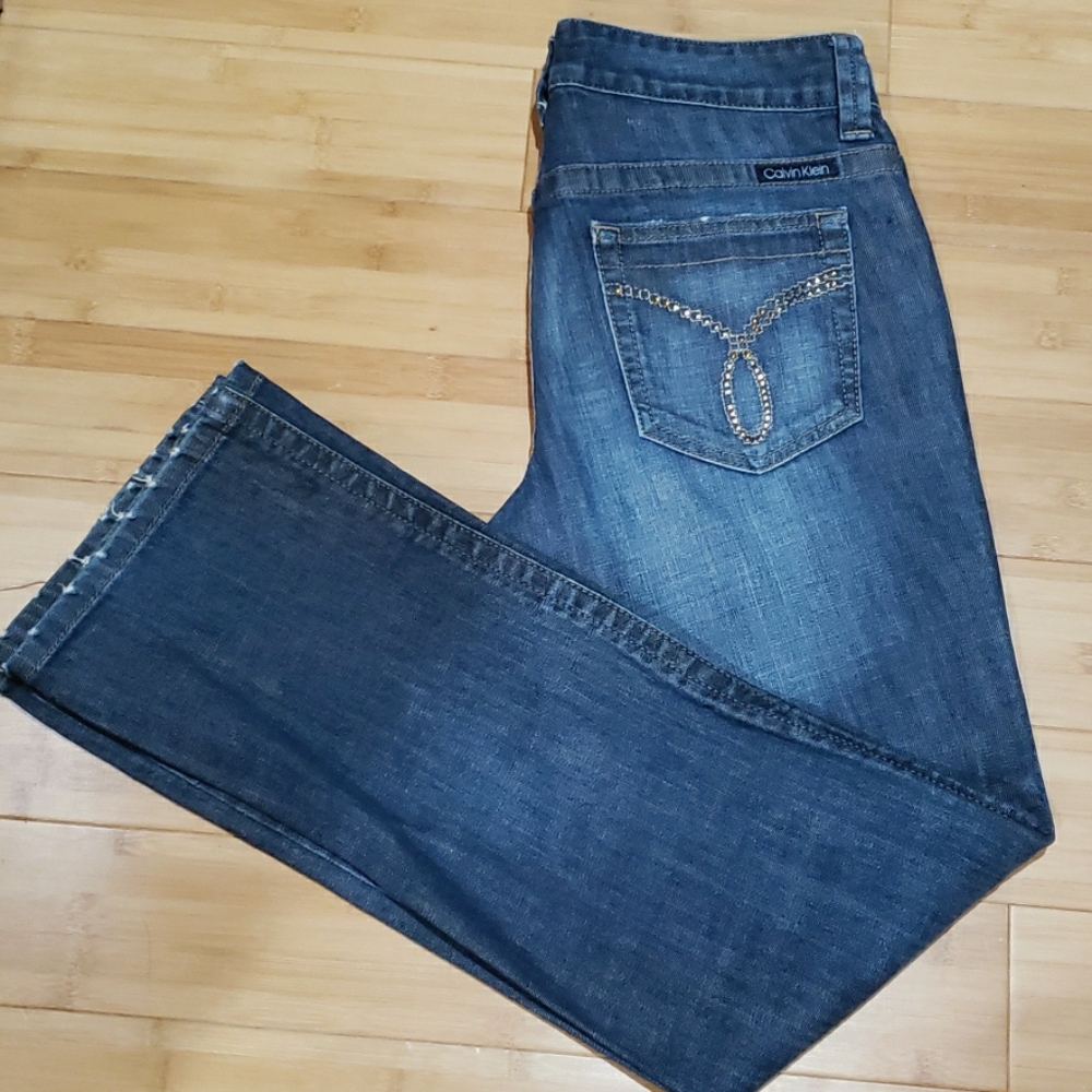 VINTAGE Calvin Klein sz 29/8 lean boot jeans
